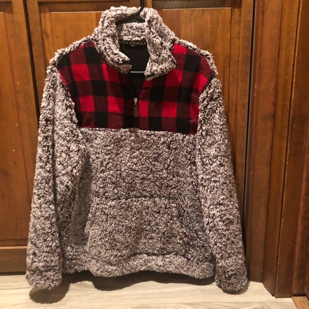 Buffalo plaid Sherpa